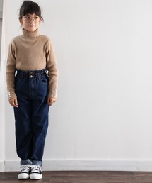 classicalelf（クラシカルエルフ）の「キッズ 袖シェルボタン付きタートルネックリブニット(長袖)（ニット/セーター・キッズ）」