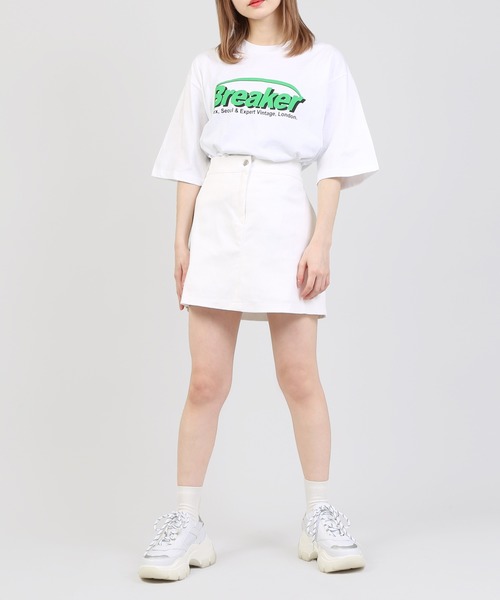 DING(ディング)の「DING/Breaker Tシャツ(Tシャツ/カットソー・レディース・グリーン/ホワイト/ブラック・FREE)」の8枚目の写真