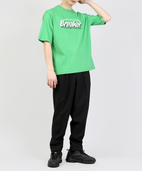 DING(ディング)の「DING/Breaker Tシャツ(Tシャツ/カットソー・レディース・グリーン/ホワイト/ブラック・FREE)」の7枚目の写真