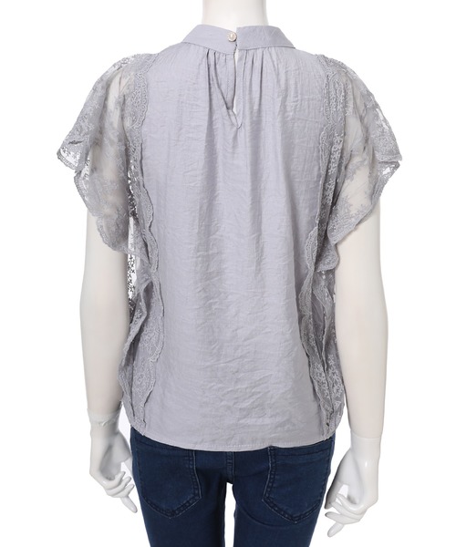 fifth（フィフス）の「スカラップレースブラウス（シャツ/ブラウス・レディース・ホワイト/ブラック/グレー・MEDIUM）」の17枚目の写真