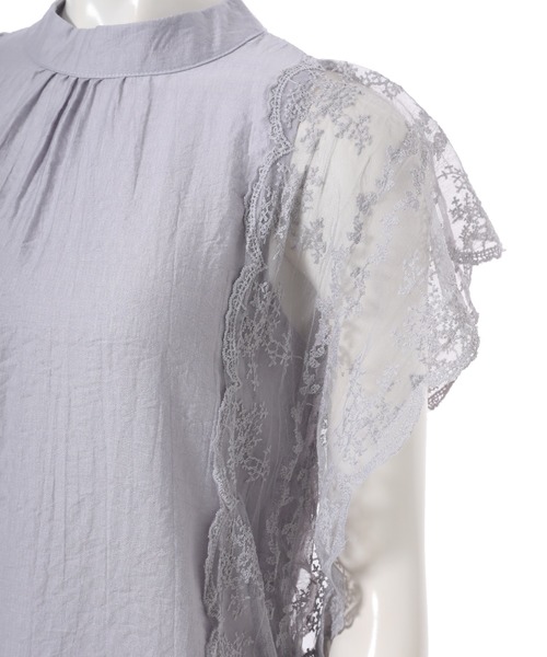 fifth（フィフス）の「スカラップレースブラウス（シャツ/ブラウス・レディース・ホワイト/ブラック/グレー・MEDIUM）」の9枚目の写真