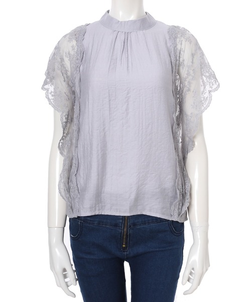 fifth（フィフス）の「スカラップレースブラウス（シャツ/ブラウス・レディース・ホワイト/ブラック/グレー・MEDIUM）」の5枚目の写真