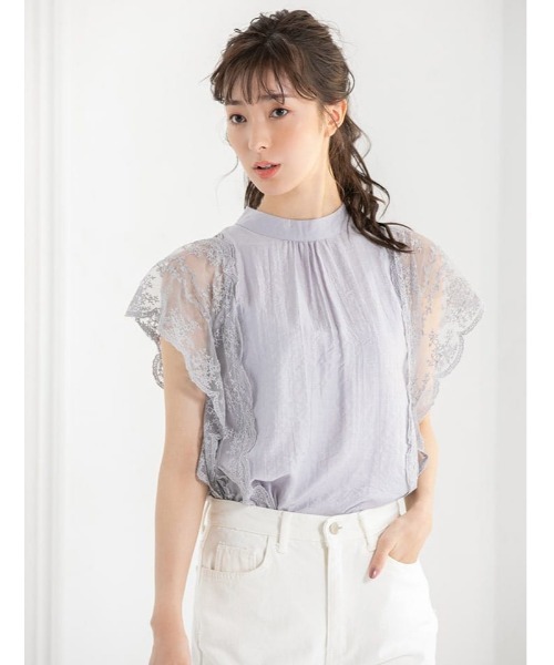 fifth（フィフス）の「スカラップレースブラウス（シャツ/ブラウス・レディース・ホワイト/ブラック/グレー・MEDIUM）」の19枚目の写真