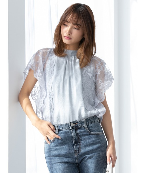 fifth（フィフス）の「スカラップレースブラウス（シャツ/ブラウス・レディース・ホワイト/ブラック/グレー・MEDIUM）」の20枚目の写真