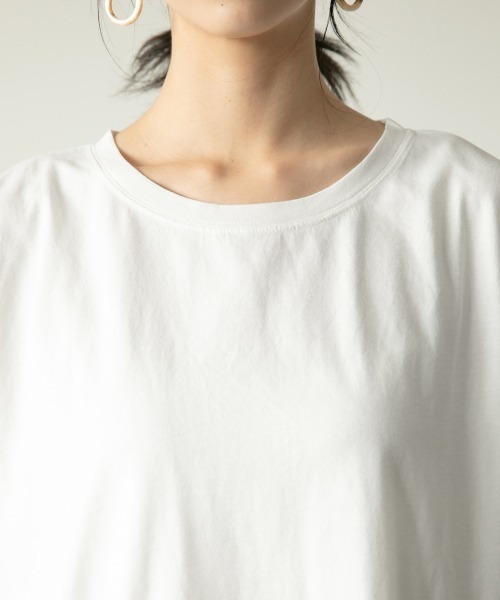 LOWRYS FARM（ローリーズファーム）の「ピグメントラウンドヘムノースリーブ　892691（Tシャツ/カットソー・レディース・ホワイト/チャコールグレー/パープル/ブルー・FREE）」の20枚目の写真