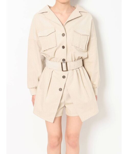 RESEXXY（リゼクシー）の「コーデュロイコンビネゾン（つなぎ/オールインワン・レディース・ブラウン/ベージュ/キャメル・FREE）」の14枚目の写真