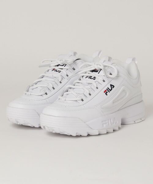 FILA（フィラ）の「FILA/フィラ レディース メンズ  スニーカー ディスラプター２  F0540 厚底（スニーカー・レディース・ブラック/ホワイト×ネイビー・23.0cm/26.0cm/24.0cm/28.0cm/24.5cm/27.0cm/23.5cm/25.0cm/25.5cm/22.5cm/27.5cm/26.5cm）」の7枚目の写真