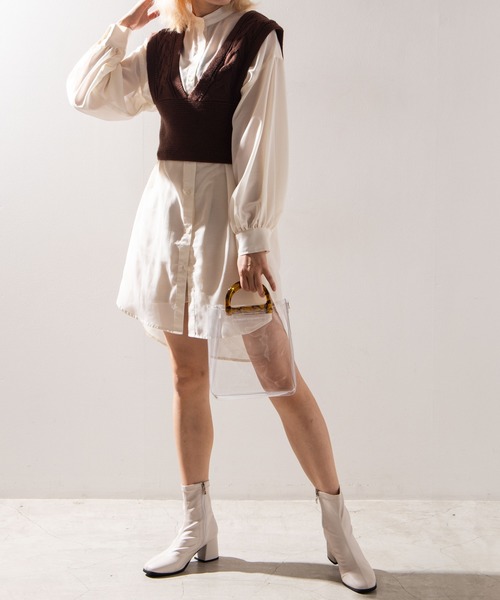 WEGO（ウィゴー）の「WEGO/5wayハンドルクリアショルダーバッグ（ショルダーバッグ・レディース・その他1/その他2/その他3・FREE）」の4枚目の写真