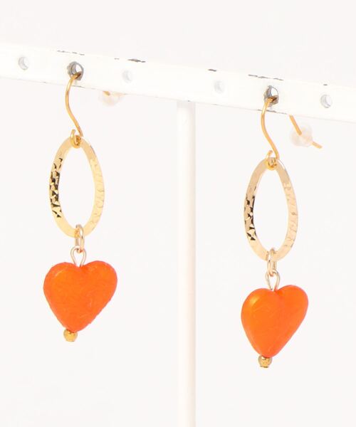 Lea Acc Maamee オレンジハート ピアス 両耳用 Tone トーン のファッション通販 Zozotown