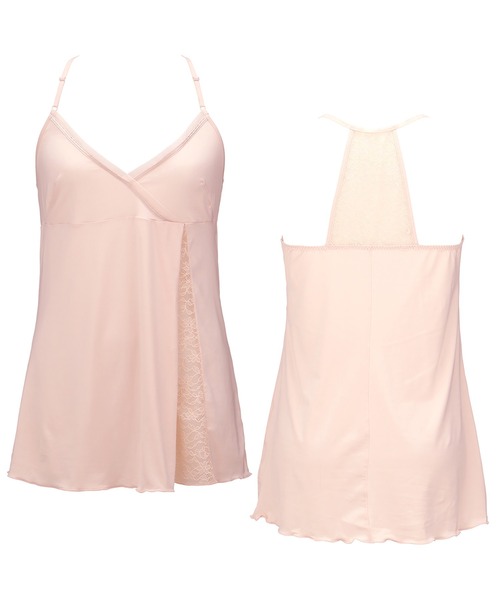 AMOSTYLE BY Triumph(アモスタイルバイトリンプ)の「70's デイジー ロングキャミソールAMST1291 CAMI JX(その他アンダーウェア/インナー・レディース・ピンク/グリーン・M/L)」の8枚目の写真