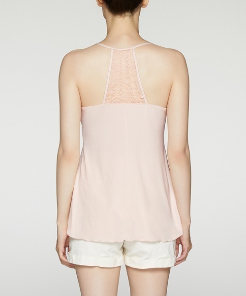 AMOSTYLE BY Triumph(アモスタイルバイトリンプ)の「70's デイジー ロングキャミソールAMST1291 CAMI JX(その他アンダーウェア/インナー・レディース・ピンク/グリーン・M/L)」の4枚目の写真