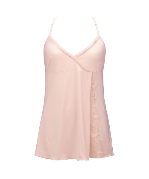 AMOSTYLE BY Triumph(アモスタイルバイトリンプ)の「70's デイジー ロングキャミソールAMST1291 CAMI JX(その他アンダーウェア/インナー・レディース・ピンク/グリーン・M/L)」の3枚目の写真