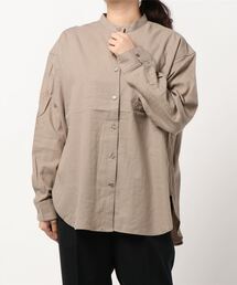 CRAFT STANDARD BOUTIQUE | バックギャザーバンドカラーシャツ(シャツ/ブラウス)