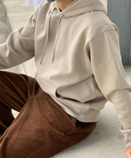 GLOSTER(グロスター)の「【UNISEX対応】スウェット プルオーバー パーカー 男女兼用(パーカー・メンズ・キナリ/チャコールグレー/ダークブラウン/ベージュ/ブルー/ピンク・M/L/S/XL)」の22枚目の写真