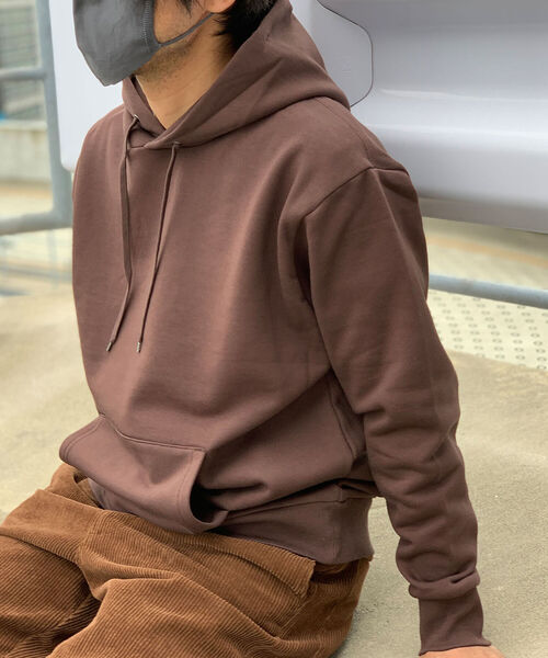 GLOSTER(グロスター)の「【UNISEX対応】スウェット プルオーバー パーカー 男女兼用(パーカー・メンズ・キナリ/チャコールグレー/ダークブラウン/ベージュ/ブルー/ピンク・M/L/S/XL)」の20枚目の写真