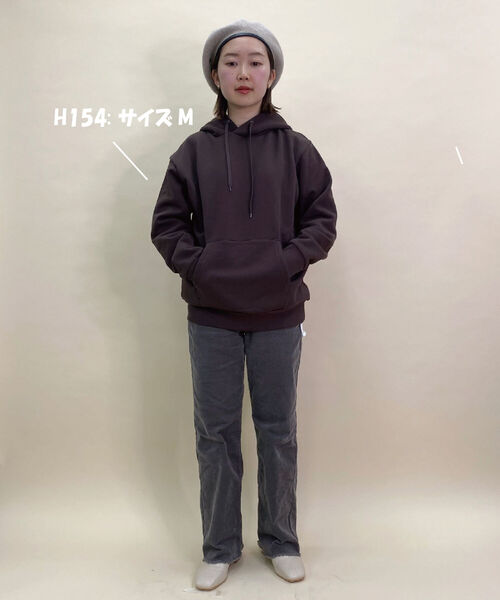 GLOSTER(グロスター)の「【UNISEX対応】スウェット プルオーバー パーカー 男女兼用(パーカー・メンズ・キナリ/チャコールグレー/ダークブラウン/ベージュ/ブルー/ピンク・M/L/S/XL)」の16枚目の写真