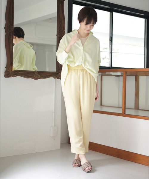 SESTO（セスト）の「ツイストメッシュのスクエアトゥプレートヒールミュールサンダル（サンダル・レディース・ブラック/ブラウン/アイボリー/グレイッシュベージュ・LL/3L/S/M/L）」の14枚目の写真