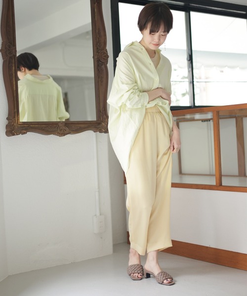 セール】ツイストメッシュのスクエアトゥプレートヒールミュール