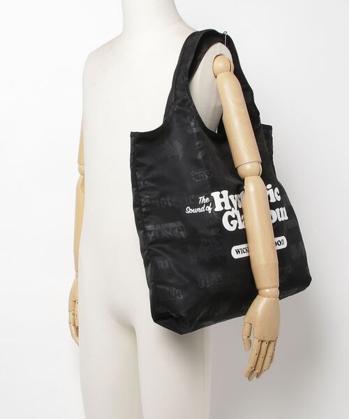 【新品タグ付き】HYSTERIC GLAMOUR パッカブルエコバッグ　ブラック HYSTERIC GLAMOUR（ヒステリックグラマー）の「パッカブルエコ