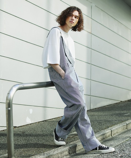 ASTRONOMY（アストロノミー）の「オーバーオール ツイル TR デニム（サロペット/オーバーオール・メンズ・ブラック/ブラウン/アイボリー/ベージュ系その他/グレー系その他/ストライプ/ブラウン系その他/ブルー系その他2/ブルー系その他4/ブルー系その他3/カーキ/ブルー系その他・S/M/L/XL）」の12枚目の写真