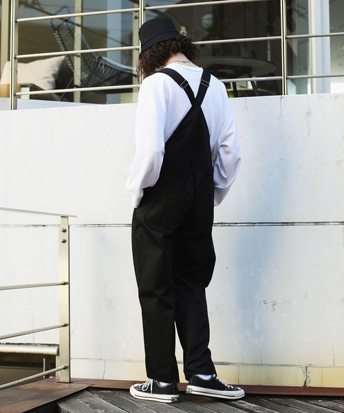 ASTRONOMY（アストロノミー）の「オーバーオール ツイル TR デニム（サロペット/オーバーオール・メンズ・ブラック/ブラウン/アイボリー/ベージュ系その他/グレー系その他/ストライプ/ブラウン系その他/ブルー系その他2/ブルー系その他4/ブルー系その他3/カーキ/ブルー系その他・S/M/L/XL）」の16枚目の写真