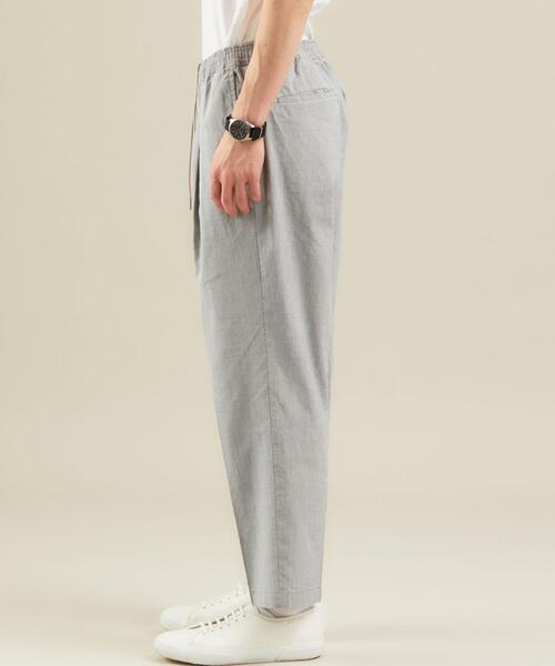 green label relaxing（グリーンレーベルリラクシング）の「OLT CM キュプラ リネン コード 1プリーツ 9分丈 イージーパンツ（その他パンツ・メンズ・ダークグリーン/ライトグレー/モカ・M/L/XL/S）」の18枚目の写真