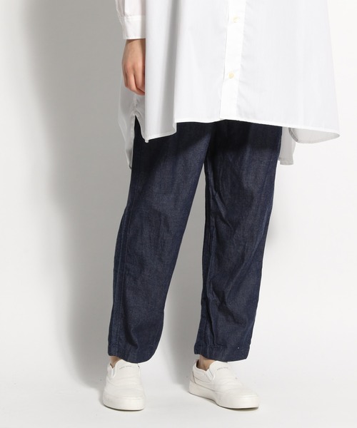 ichi（イチ）の「【ichi(イチ)】インディゴデニムパンツ（デニムパンツ・レディース・ネイビー/ブルー・FREE）」の2枚目の写真