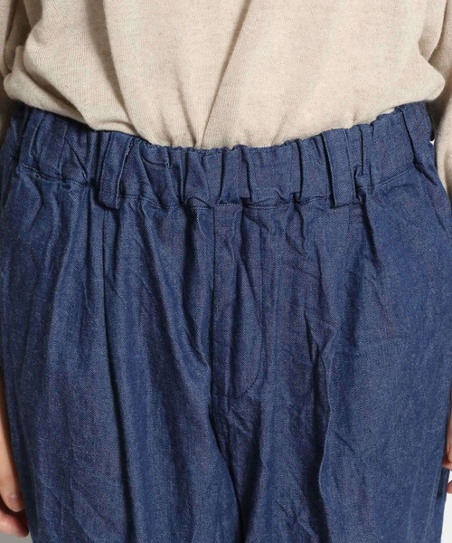 ichi（イチ）の「【ichi(イチ)】インディゴデニムパンツ（デニムパンツ・レディース・ネイビー/ブルー・FREE）」の3枚目の写真