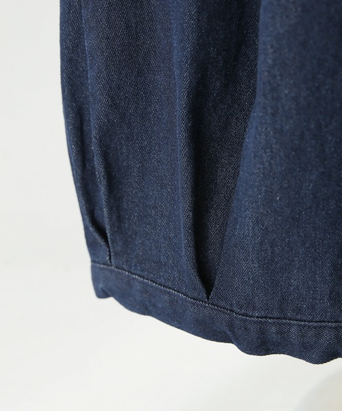 osharewalker（オシャレウォーカー）の「【廃盤】『タックボリュームデニムパンツ』（デニムパンツ・レディース・インディゴブルー/ブルー・FREE）」の19枚目の写真