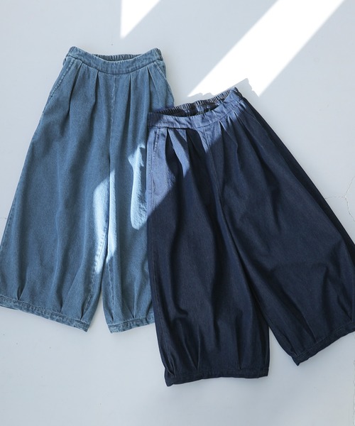 osharewalker（オシャレウォーカー）の「【廃盤】『タックボリュームデニムパンツ』（デニムパンツ・レディース・インディゴブルー/ブルー・FREE）」の21枚目の写真