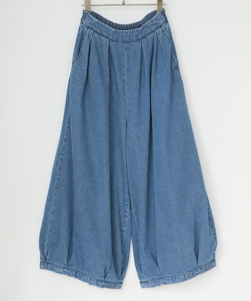 osharewalker（オシャレウォーカー）の「【廃盤】『タックボリュームデニムパンツ』（デニムパンツ・レディース・インディゴブルー/ブルー・FREE）」の22枚目の写真