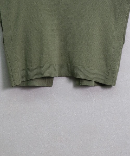 &g'aime(アンジェム)の「【&g'aime】ミラノリブニットショートベスト(ベスト・レディース・ライトグレー/ブラック/カーキ/グレイッシュベージュ・FREE)」の15枚目の写真