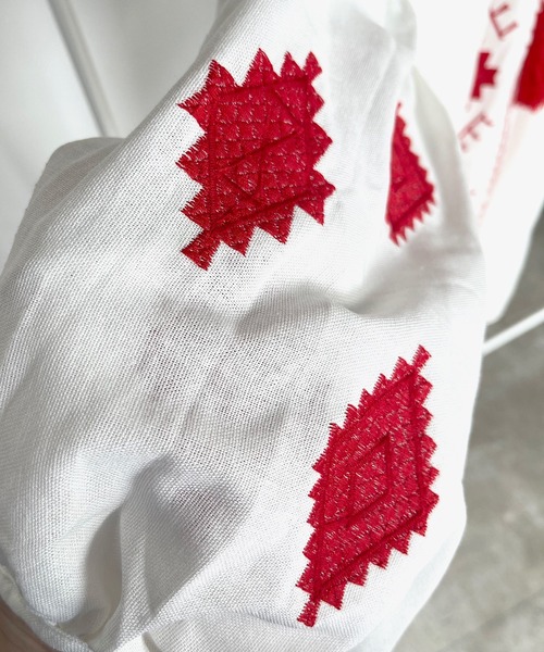 SANSeLF（サンセルフ）の「【SANSeLF】mexican tunic tops sanw71（ワンピース・レディース・ホワイト・FREE）」の7枚目の写真