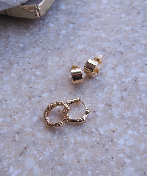 Ms.yuu by Nothing And Others（ミスユーバイナッシングアンドアザーズ）の「【Msyuu/ミスユー】Petit Round Motif Pierce Set / プチラウンドモチーフピアスセット（ピアス（両耳用）・レディース・シルバー/ゴールド・FREE）」の2枚目の写真