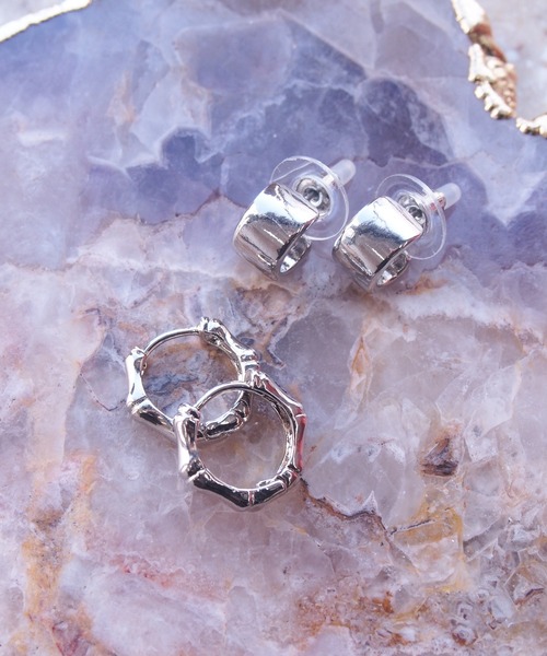 Ms.yuu by Nothing And Others（ミスユーバイナッシングアンドアザーズ）の「【Msyuu/ミスユー】Petit Round Motif Pierce Set / プチラウンドモチーフピアスセット（ピアス（両耳用）・レディース・シルバー/ゴールド・FREE）」の9枚目の写真