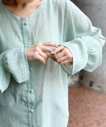 Kastane | 刺繍フラップ付き３WAYブラウス(シャツ/ブラウス)