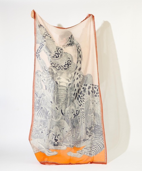 【INOUI Editions（イヌイエディションズ）】サファリ柄ストール