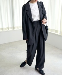 ECRIRE | ロングジャケットセットアップ(テーラードジャケット)