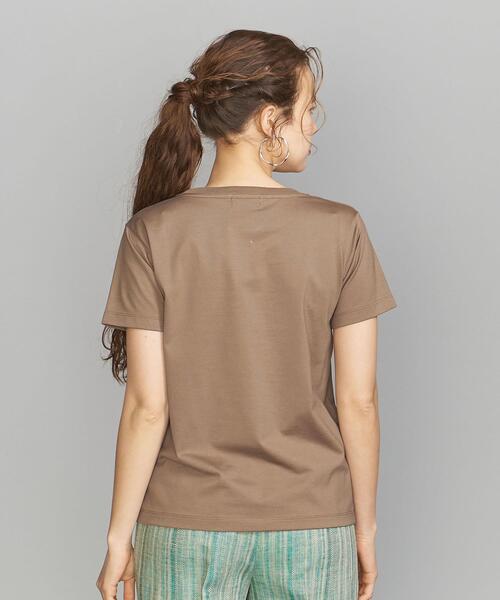 BEAUTY&YOUTH UNITED ARROWS(ビューティーアンドユースユナイテッドアローズ)の「BY コットンプリントTシャツ(Tシャツ/カットソー・レディース・ベージュ/ブラック/ホワイト/その他3・FREE)」の11枚目の写真