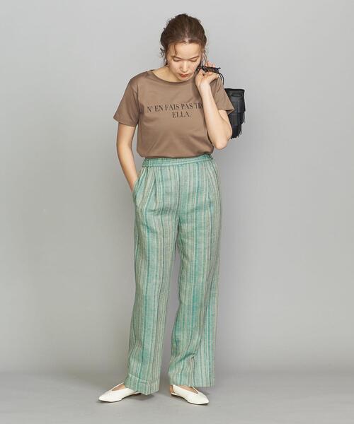 BEAUTY&YOUTH UNITED ARROWS(ビューティーアンドユースユナイテッドアローズ)の「BY コットンプリントTシャツ(Tシャツ/カットソー・レディース・ベージュ/ブラック/ホワイト/その他3・FREE)」の13枚目の写真