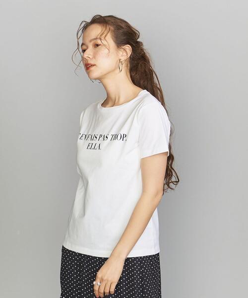 BEAUTY&YOUTH UNITED ARROWS(ビューティーアンドユースユナイテッドアローズ)の「BY コットンプリントTシャツ(Tシャツ/カットソー・レディース・ベージュ/ブラック/ホワイト/その他3・FREE)」の12枚目の写真