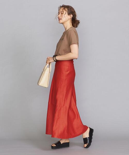 BEAUTY&YOUTH UNITED ARROWS(ビューティーアンドユースユナイテッドアローズ)の「BY コットンプリントTシャツ(Tシャツ/カットソー・レディース・ホワイト/ブラック/ベージュ/その他3・FREE)」の19枚目の写真