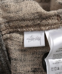 Stussy Boxy Linen Zip Jacket Loose Solid Color Zipper Unisex