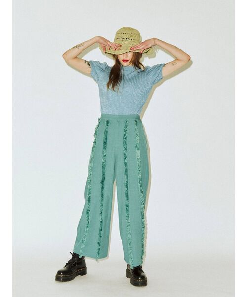 jouetie(ジュエティ)の「【WEB限定】フリンジワイドパンツ(その他パンツ・レディース・ブラック/ピンク/ブルー・MEDIUM)」の10枚目の写真