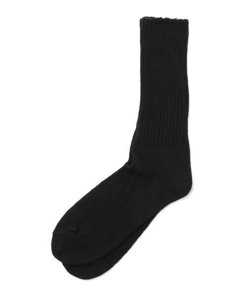BEAVER（ビーバー）の「Maggie's ORGANICS/マギーズオーガニックス　ALLERGY CREW SOCKS　ソックス（ソックス/靴下・メンズ・ブラック/ナチュラル・SMALL/LARGE）」の4枚目の写真
