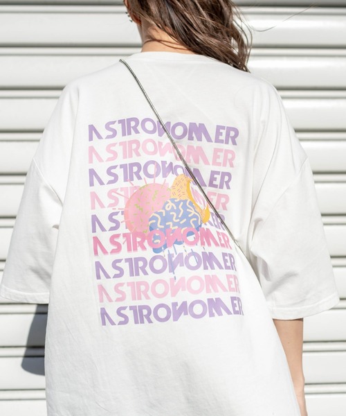 RASVOA(ラスボア)の「WEATHER PRINT Tシャツ(Tシャツ/カットソー・レディース・オフホワイト/ブラック・FREE)」の3枚目の写真