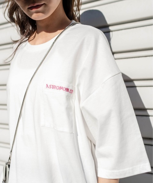 RASVOA(ラスボア)の「WEATHER PRINT Tシャツ(Tシャツ/カットソー・レディース・オフホワイト/ブラック・FREE)」の18枚目の写真