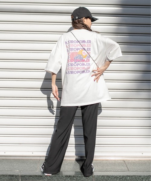 RASVOA(ラスボア)の「WEATHER PRINT Tシャツ(Tシャツ/カットソー・レディース・オフホワイト/ブラック・FREE)」の9枚目の写真
