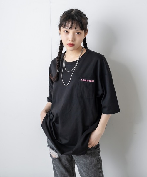 RASVOA(ラスボア)の「WEATHER PRINT Tシャツ(Tシャツ/カットソー・レディース・オフホワイト/ブラック・FREE)」の11枚目の写真