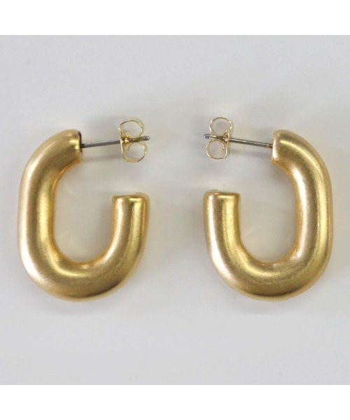 select MOCA（セレクトモカ）の「ハーフカットフープピアス（ピアス（両耳用）・レディース・シルバー/ゴールド・FREE）」の12枚目の写真